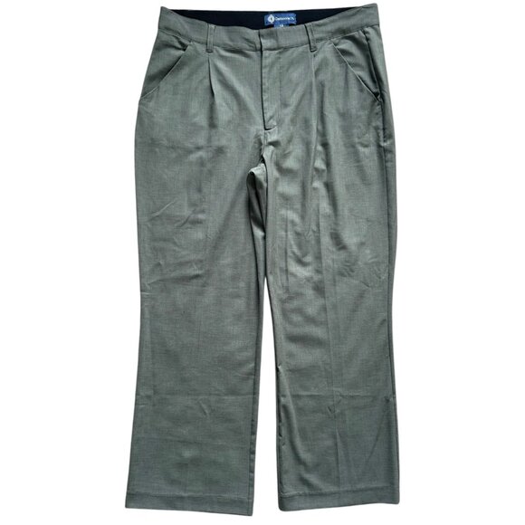 Democracy Pants - Democracy Ab Solution Women Pant 12 Olive Green Stretch Dress Slacks Lightweight